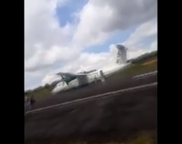 شاهد.. هبوط قاس جدا لطائرة ركاب في البرازيل 1